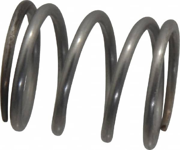 Value Collection - 0.85" OD, 0.08" Wire, 1" Free Length, Compression Spring - 38.53 Lb Spring Rating, Stainless Steel - Americas Industrial Supply