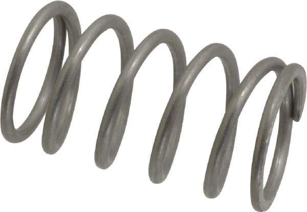 Value Collection - 0.85" OD, 0.08" Wire, 1-1/2" Free Length, Compression Spring - 24.16 Lb Spring Rating, Stainless Steel - Americas Industrial Supply