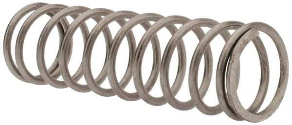 Value Collection - 0.85" OD, 0.08" Wire, 3" Free Length, Compression Spring - 11.4 Lb Spring Rating, Stainless Steel - Americas Industrial Supply