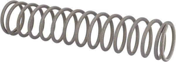 Value Collection - 0.85" OD, 0.08" Wire, 4" Free Length, Compression Spring - 8.42 Lb Spring Rating, Stainless Steel - Americas Industrial Supply