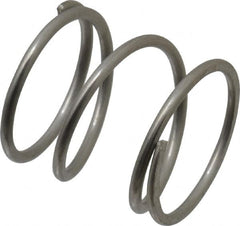 Value Collection - 0.975" OD, 0.072" Wire, 1" Free Length, Compression Spring - 21.92 Lb Spring Rating, Stainless Steel - Americas Industrial Supply