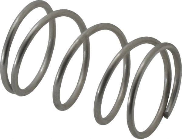 Value Collection - 0.975" OD, 0.072" Wire, 1-1/2" Free Length, Compression Spring - 13.84 Lb Spring Rating, Stainless Steel - Americas Industrial Supply