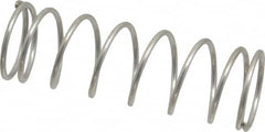 Value Collection - 0.975" OD, 0.072" Wire, 3" Free Length, Compression Spring - 6.57 Lb Spring Rating, Stainless Steel - Americas Industrial Supply