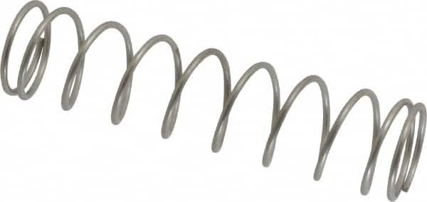 Value Collection - 0.975" OD, 0.072" Wire, 4" Free Length, Compression Spring - 4.86 Lb Spring Rating, Stainless Steel - Americas Industrial Supply