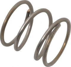 Value Collection - 0.975" OD, 0.08" Wire, 1" Free Length, Compression Spring - 31.49 Lb Spring Rating, Stainless Steel - Americas Industrial Supply