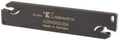 Kennametal - 1.0236" Blade Height, 0.2126" Blade Width, 4.3307" OAL, Neutral Cut, Double End Indexable Cut-Off Blade - 40mm Max Depth of Cut, A2BNSN Blade, A2 Cut-Off Series - Americas Industrial Supply