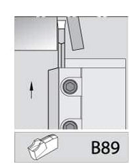 Kennametal - 1.2598" Blade Height, 0.315" Blade Width, 4.3307" OAL, Right Hand Cut, Double End Indexable Cut-Off Blade - 21mm Max Depth of Cut, A2BNC Blade, A2 Cut-Off Series - Americas Industrial Supply