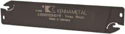 Kennametal - 1.2598" Blade Height, 0.0945" Blade Width, 5.9055" OAL, Neutral Cut, Double End Indexable Cut-Off Blade - 19mm Max Depth of Cut, A2BNSN Blade, A2 Cut-Off Series - Americas Industrial Supply