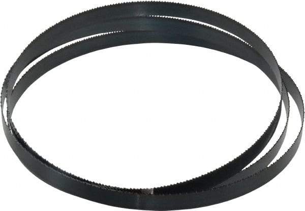 Starrett - 14 TPI, 5' 4-1/2" Long x 1/2" Wide x 0.025" Thick, Welded Band Saw Blade - Carbon Steel, Toothed Edge, Raker Tooth Set, Flexible Back, Contour Cutting - Americas Industrial Supply