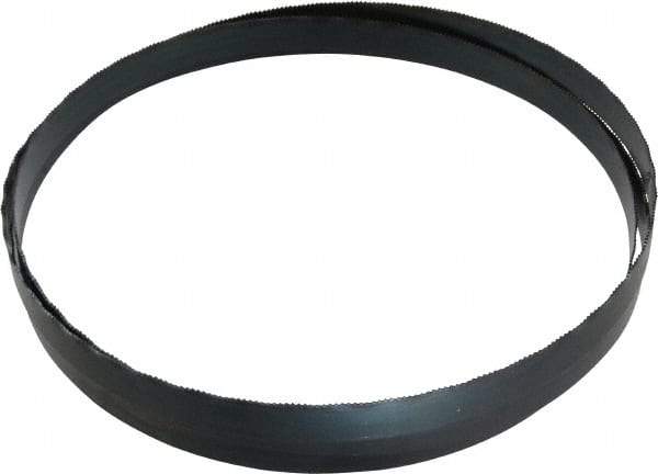 Starrett - 18 TPI, 5' 4-1/2" Long x 1/2" Wide x 0.025" Thick, Welded Band Saw Blade - Carbon Steel, Toothed Edge, Wavy Tooth Set, Flexible Back, Contour Cutting - Americas Industrial Supply