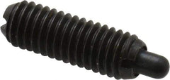 Gibraltar - M5 x 0.8, 14.5mm Thread Length, 3mm Plunger Projection, Steel Threaded Spring Plunger - 2.36mm Max Plunger Diam, 0.23 Kg Init End Force, 2.27 Kg Final End Force - Americas Industrial Supply