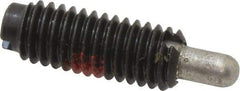 Gibraltar - M6 x 1.0, 16mm Thread Length, 4mm Plunger Projection, Steel Threaded Spring Plunger - 3.02mm Max Plunger Diam, 0.14 Kg Init End Force, 1.59 Kg Final End Force - Americas Industrial Supply