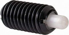 Gibraltar - M8 x 1.25, 16mm Thread Length, 5mm Plunger Projection, Steel Threaded Spring Plunger - 3.43mm Max Plunger Diam, 0.23 Kg Init End Force, 4.54 Kg Final End Force - Americas Industrial Supply