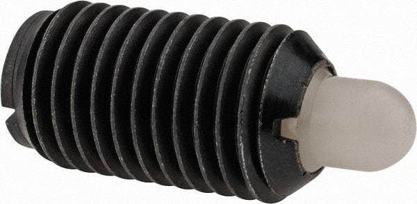 Gibraltar - M16 x 2.0, 28.5mm Thread Length, 8mm Plunger Projection, Steel Threaded Spring Plunger - 7.87mm Max Plunger Diam, 0.91 Kg Init End Force, 4.76 Kg Final End Force - Americas Industrial Supply