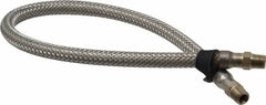 Made in USA - 24" OAL, 1/4" ID, 2,030 Max psi, Flexible Metal Hose Assembly - Americas Industrial Supply