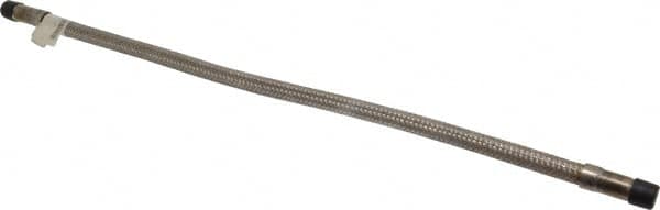 Made in USA - 24" OAL, 3/8" ID, 1,450 Max psi, Flexible Metal Hose Assembly - Americas Industrial Supply