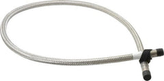 Made in USA - 48" OAL, 3/8" ID, 1,450 Max psi, Flexible Metal Hose Assembly - Americas Industrial Supply