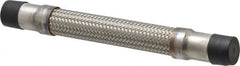 Made in USA - 12" OAL, 1" ID, 580 Max psi, Flexible Metal Hose Assembly - Americas Industrial Supply