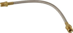 Made in USA - 12" OAL, 1/4" ID, 3,000 Max psi, Flexible Metal Hose Assembly - Americas Industrial Supply