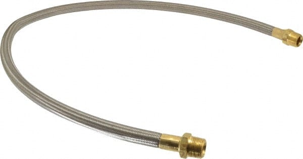 Made in USA - 48" OAL, 5/8" ID, 1,200 Max psi, Flexible Metal Hose Assembly - Americas Industrial Supply