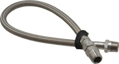 Made in USA - 24" OAL, 1/2" ID, 1,500 Max psi, Flexible Metal Hose Assembly - Americas Industrial Supply