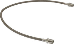 Made in USA - 24" OAL, 1/4" ID, 3,000 Max psi, Flexible Metal Hose Assembly - Americas Industrial Supply