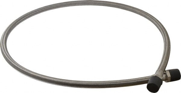 Made in USA - 48" OAL, 1/2" ID, 1,500 Max psi, Flexible Metal Hose Assembly - Americas Industrial Supply