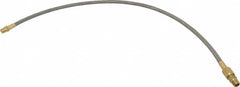 Made in USA - 24" OAL, 3/16" ID, 3,000 Max psi, Flexible Metal Hose Assembly - Americas Industrial Supply