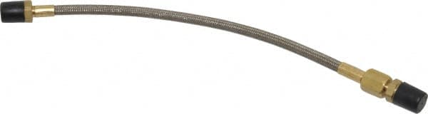 Made in USA - 12" OAL, 1/4" ID, 3,000 Max psi, Flexible Metal Hose Assembly - Americas Industrial Supply