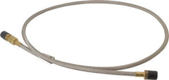 Made in USA - 48" OAL, 1/4" ID, 3,000 Max psi, Flexible Metal Hose Assembly - Americas Industrial Supply