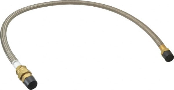 Made in USA - 48" OAL, 5/8" ID, 1,200 Max psi, Flexible Metal Hose Assembly - Americas Industrial Supply