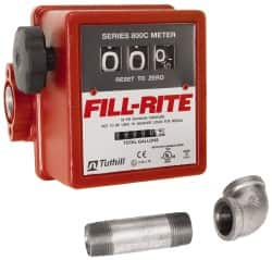 Tuthill - 3/4" NPT Port Fuel Flowmeter - 50 Max psi, 5 to 20 GPM, Aluminum - Americas Industrial Supply