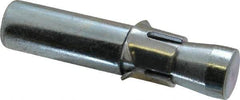 Wej-It - 1" Diam, 1" Drill, 4-5/8" OAL, 1/2" Min Embedment Drop-In Concrete Anchor - 12L14 Steel, Zinc-Plated Finish, Hex Nut Head, Hex Drive, 1-23/32" Thread Length - Americas Industrial Supply