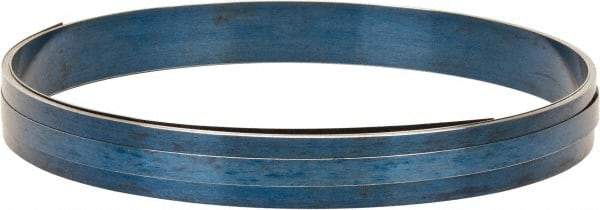 Value Collection - 0.032 Inch Thick x 1-1/4 Inch Wide x 8 Ft. Long, Spring Steel Coil - 1095 Blue Tempered Steel - Americas Industrial Supply