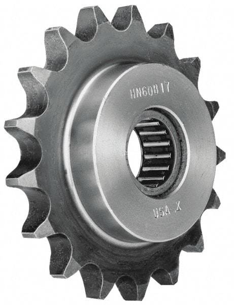 Browning - 1-3/4" Outside Diam, Steel, Chain Idler Sprocket - Chain Size 35 - Americas Industrial Supply