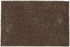 3M - Coarse Grade, Aluminum Oxide Hand Pad - Tan, 6" Wide x 9" Long, Nonwoven - Americas Industrial Supply