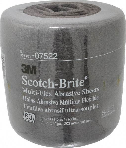 3M - 20' Long Nonwoven Roll - Very Fine Grade, Gray, Silicon Carbide - Americas Industrial Supply