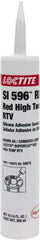 Loctite - 300 mL Cartridge Red RTV Silicone Joint Sealant - 30 min Tack Free Dry Time, 24 hr Full Cure Time, Series 198 - Americas Industrial Supply