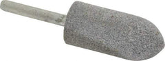 Norton - 7/8" Head Diam x 2" Thickness, A11, Pointed Tree End, Aluminum Oxide Mounted Point - Medium Grade, 60 Grit - Americas Industrial Supply
