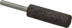 Norton - 5/8" Head Diam x 2" Thickness, W197, Cylinder End, Zirconia Alumina Mounted Point - Very Coarse Grade, 24 Grit, 24,550 RPM - Americas Industrial Supply