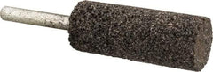 Norton - 3/4" Head Diam x 2" Thickness, W208, Cylinder End, Zirconia Alumina Mounted Point - Very Coarse Grade, 24 Grit, 22,830 RPM - Americas Industrial Supply