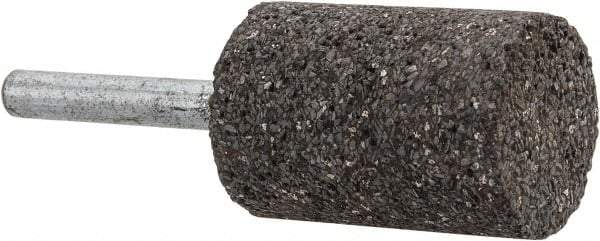 Norton - 1" Head Diam x 1-1/2" Thickness, W221, Cylinder End, Zirconia Alumina Mounted Point - Very Coarse Grade, 24 Grit, 24,490 RPM - Americas Industrial Supply