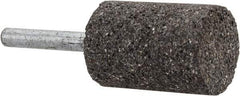 Norton - 1" Head Diam x 1-1/2" Thickness, W221, Cylinder End, Zirconia Alumina Mounted Point - Very Coarse Grade, 24 Grit, 24,490 RPM - Americas Industrial Supply