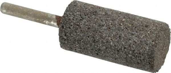 Norton - 1" Head Diam x 2" Thickness, W222, Cylinder End, Zirconia Alumina Mounted Point - Very Coarse Grade, 24 Grit, 20,250 RPM - Americas Industrial Supply