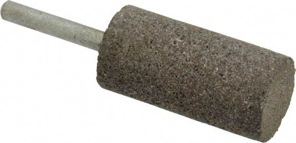 Norton - 1" Head Diam x 2" Thickness, W222, Cylinder End, Zirconia Alumina Mounted Point - Very Coarse Grade, 30 Grit, 20,250 RPM - Americas Industrial Supply