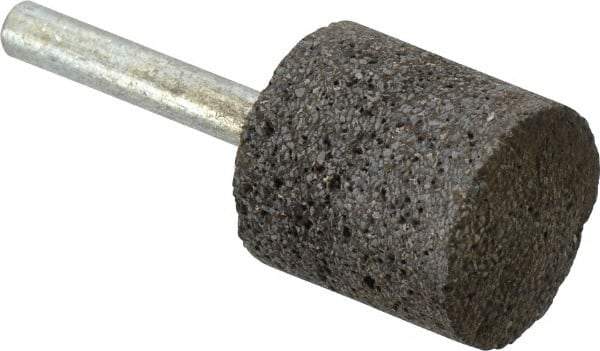 Norton - 1" Head Diam x 1" Thickness, W220, Cylinder End, Zirconia Alumina Mounted Point - Very Coarse Grade, 30 Grit, 30,370 RPM - Americas Industrial Supply
