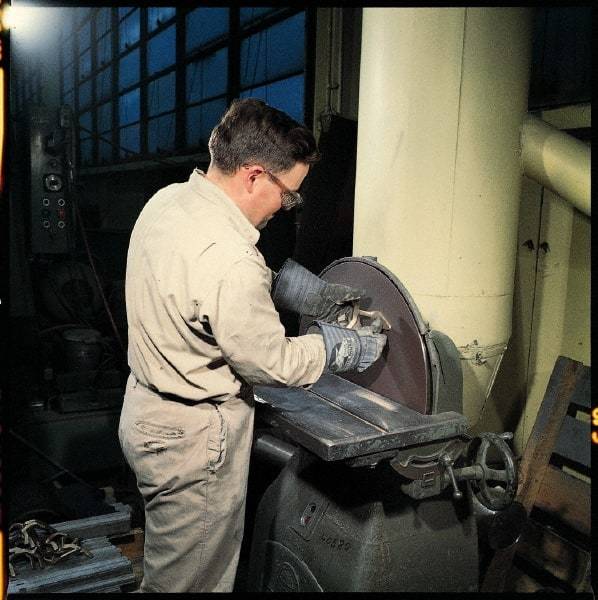 3M - 30" Diam, 40 Grit Aluminum Oxide Adhesive PSA Disc - Coarse Grade, X Weighted Cloth Backing, For Bench Top Motors, Random Orbital Sanders - Americas Industrial Supply