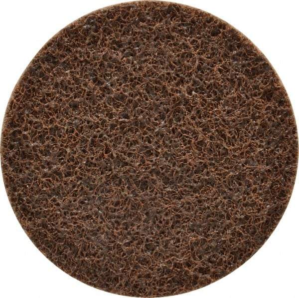 3M - 4" Diam, Aluminum Oxide Hook & Loop Disc - Coarse Grade, Nonwoven, Series SC-DH - Americas Industrial Supply