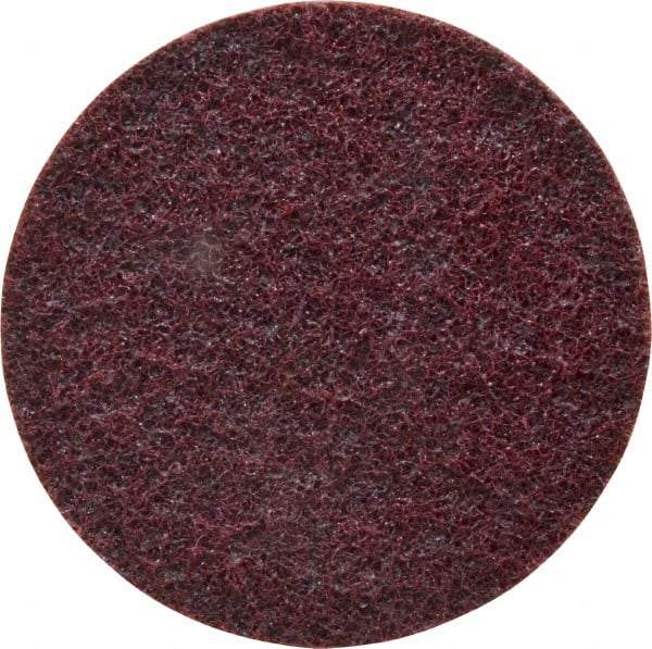 3M - 4" Diam, Aluminum Oxide Hook & Loop Disc - Medium Grade, Nonwoven, Series SC-DH - Americas Industrial Supply
