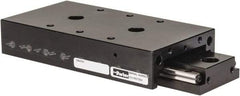 Parker - 201 Lb. Capacity, 10-32 Mount Hole, 3" Travel, Crossed Roller Slide Table - Single Axis, 6 Mounting Holes, 5" Long x 2.62" Wide x 1" High - Americas Industrial Supply